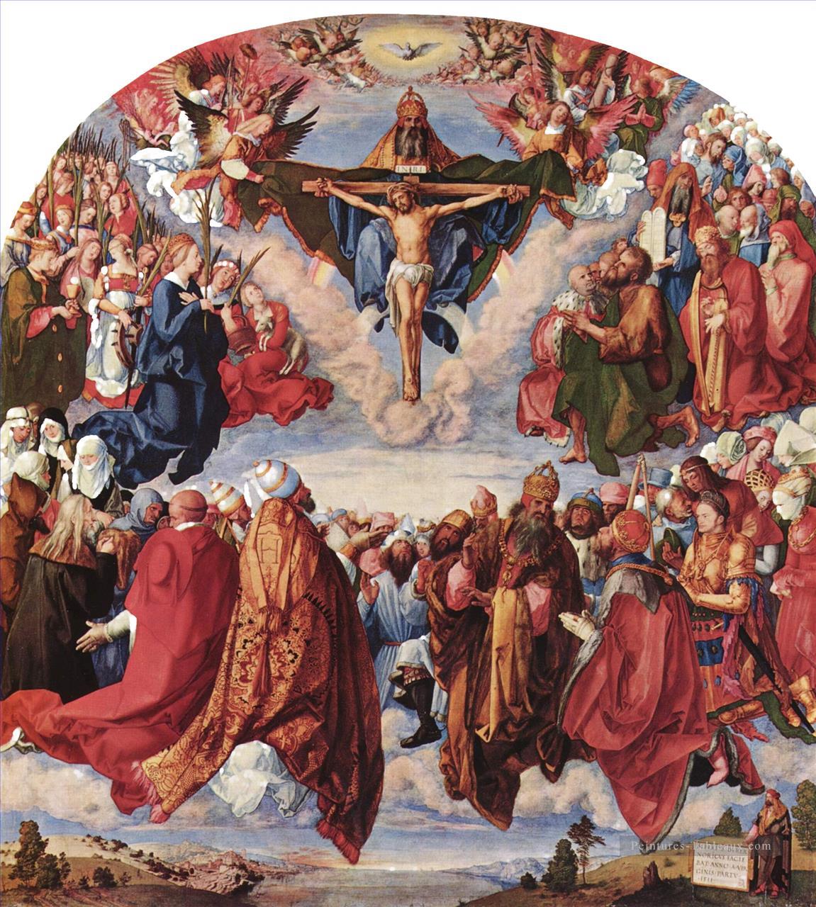 Adoration de la Trinité Albrecht Dürer Peintures à l'huile